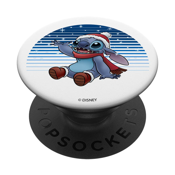 Disney Lilo & Stitch Snowing Stitch in Santa Hat PopSockets Swappable PopGrip