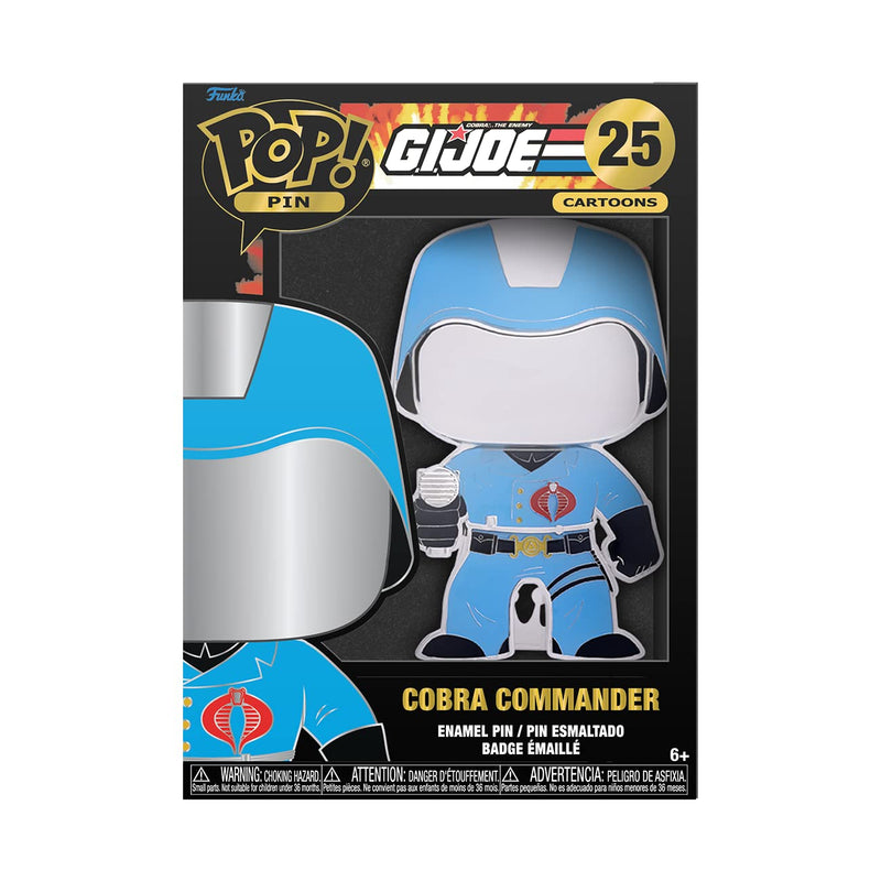 Loungefly POP! Large Enamel Pin GI JOE: Cobra Commander - G.I. Joe Enamel Pins - Cute Collectable Novelty Brooch - for Backpacks & Bags - Gift Idea - Official Merchandise - TV Fans