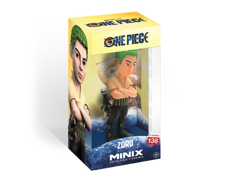 MINIX Bandai Roronoa Zoro Model, Collectable Zoro Figure, Bandai Manga And Anime Toys Range, Collect Your Favourite One Piece Figures For An Anime And Film Merchandise Collection