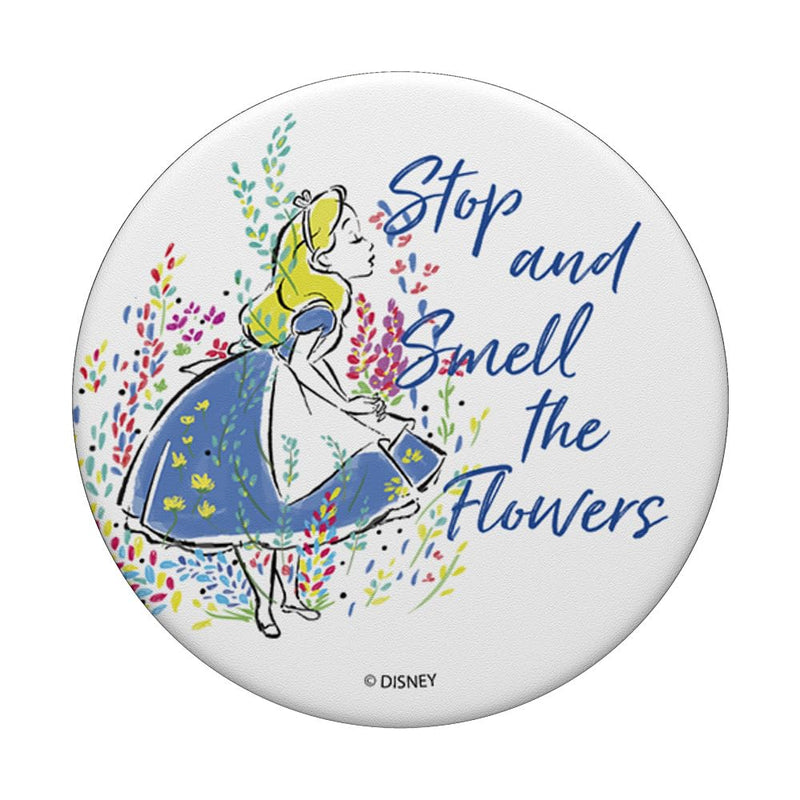 Disney Alice In Wonderland Smell the Flowers Paint PopSockets Swappable PopGrip