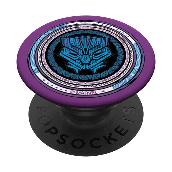 Marvel Black Panther King T’Challa Purple Wakanda Print PopSockets Swappable PopGrip