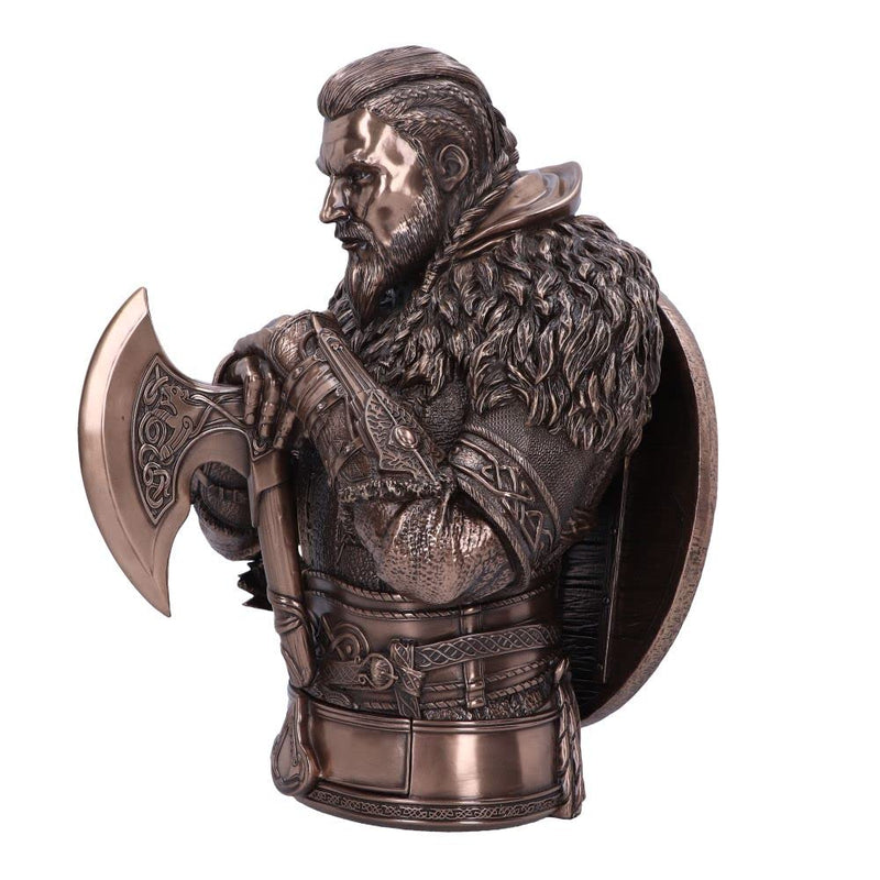 Nemesis Now Assassin's Creed Valhalla Eivor Bust, 31cm, Resin, Bronze, Officially Licensed Assassin's Creed Merchandise, Eivor Bust, Cast in the Finest Resin, Expertly Finished in Bronze