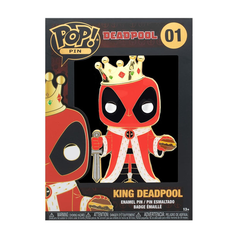 Funko Funko Pop! Enamel Pins: Deadpool - King Deadpool - Cute Collectable Novelty Brooch - for Backpacks & Bags - Gift Idea - Official Merchandise - Comic Books Fans