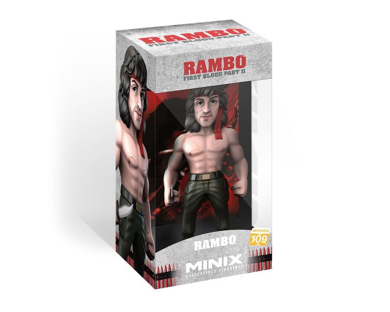 Bandai Minix Rambo with Bandana Model | Collectable Rambo Figure From the Rambo Films | Bandai Minix Rambo Toys Range | Collect Your Favourite Rambo Figures From The Movies | Rambo Movie Merchandise