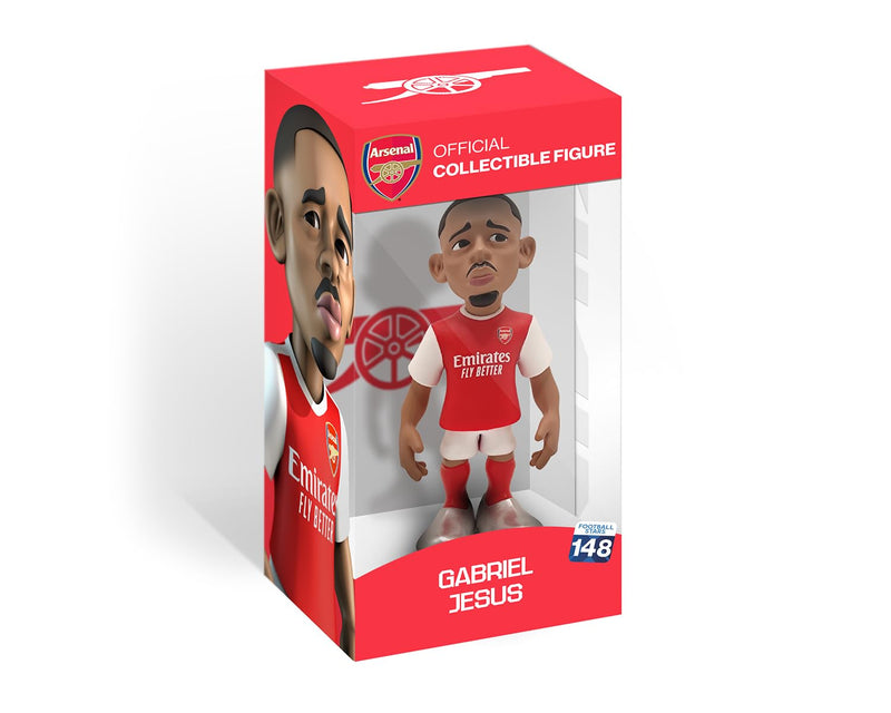 MINIX Bandai Arsenal Gabriel Jesus Model, Collectable Gabriel Jesus Figure In Arsenal Shirt, Bandai Football Toys Range, Collect Your Favourite Football Figures And Teams