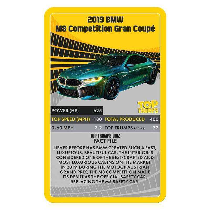 Top Trumps Supercars Classic Card Game, learn facts about the Aston Martin DBS, McLaren Senna and Bugatti Chiron in this educational packed game, gifts and toys for boys and girls aged 6+