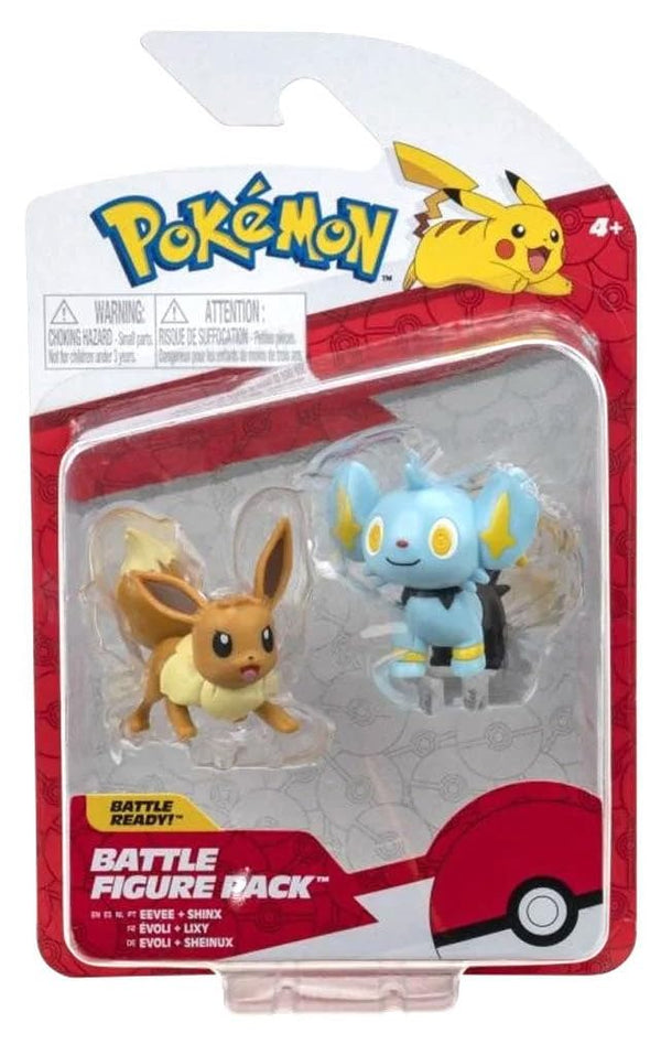 Pokémon Pokemon Figures Evoli & Sheinux - 5 cm Combat Figures - New 2023 - Officially Licensed Pokemon Toy