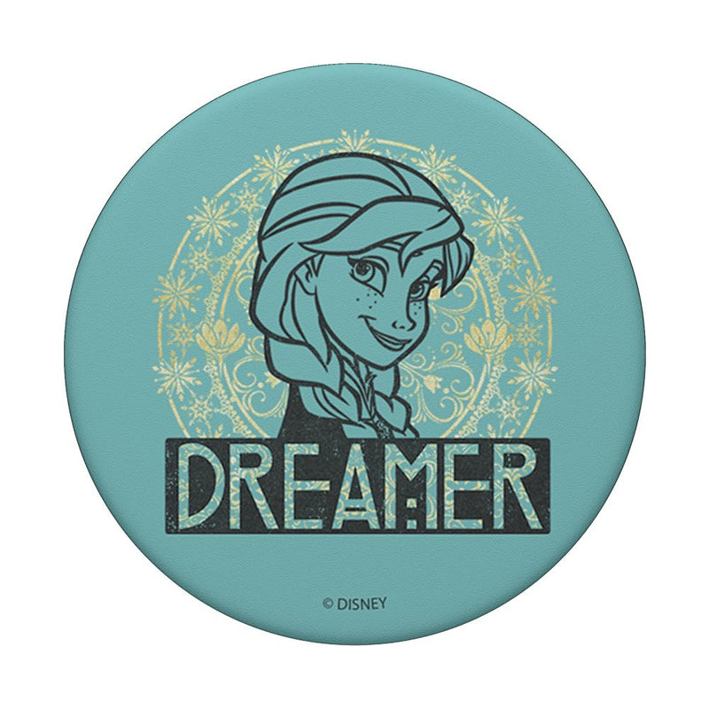 Disney Frozen Anna Outline Dreamer Design PopSockets Swappable PopGrip