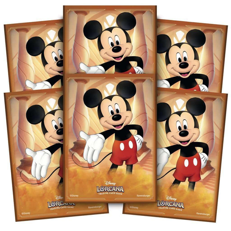 Ravensburger 11098178 Disney Lorcana TCG Trading Game for Adults and Kids Age 8 Years Up-65 Card Sleeves Mickey Mouse, Blue, Standard Size