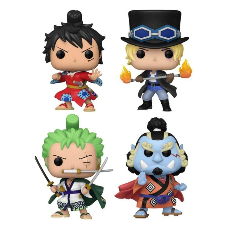 Funko Pop! Animation: One Piece - Monkey D. Luffy - 4 Pack - Glow In the Dark - Collectable Vinyl Figure - Gift Idea - Official Merchandise - Toys for Kids & Adults - Anime Fans