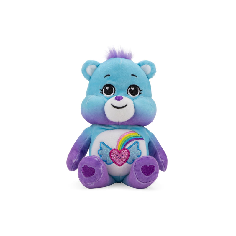 Care Bears | Dream Bright Bear Glitter 22cm Bean Plush | Collectable Cute Plush Toy, Cuddly Toys for Children, Soft Toys for Girls Boys, Cute Teddies Suitable for Girls Boys Ages 4+ | Basic Fun 22488