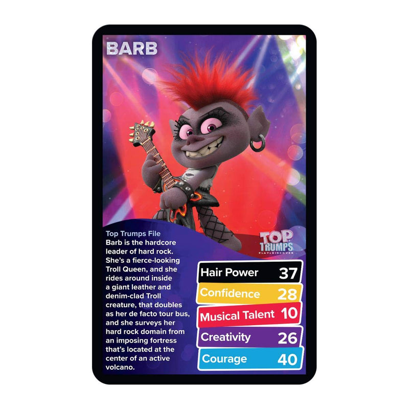 Trolls 2 Top Trumps Card Game