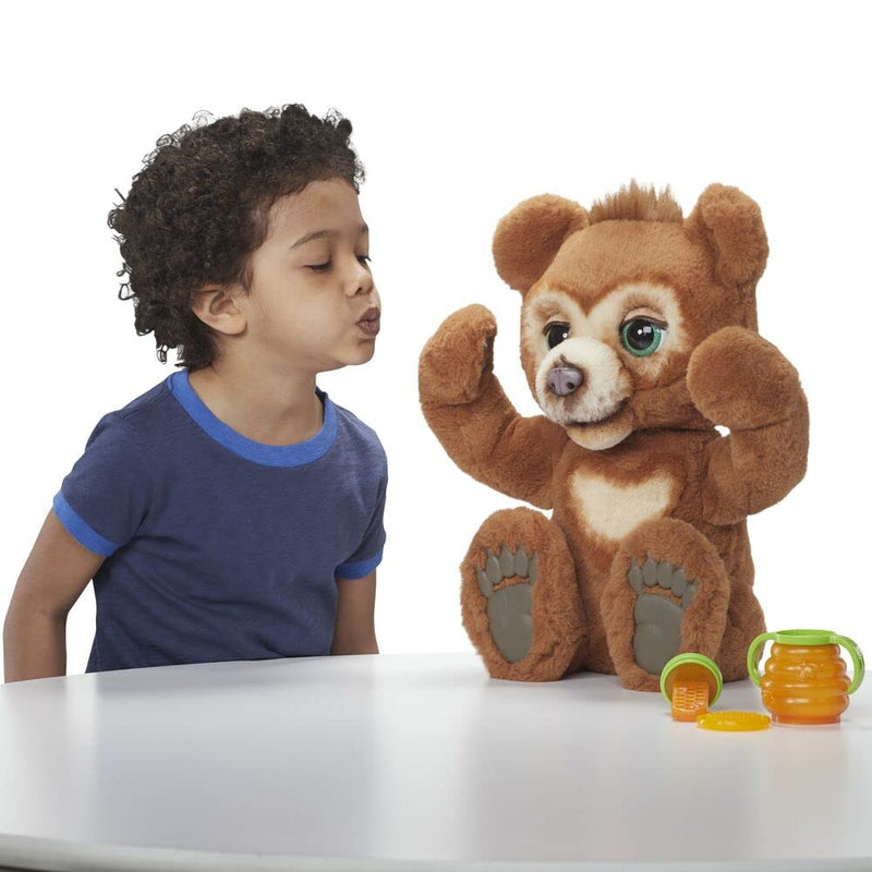 FurReal Hasbro E4591EP5 Friends Cubby The Curious Bear Interactive Plush Toy, Ages 4 And Up, Multicolor