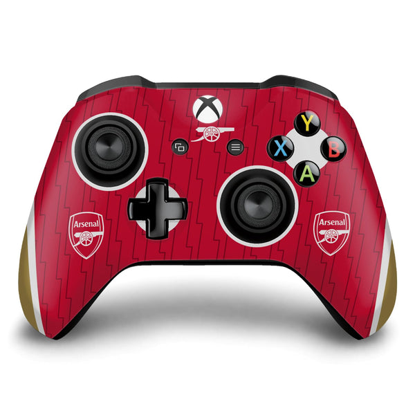 Head Case Designs Officially Licensed Arsenal FC Home 2023/24 Crest Kit Vinyl Sticker Gaming Skin Decal Cover Compatible With Xbox One S/X Controller