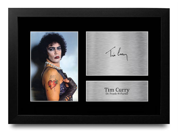 HWC Trading FR A4 Tim Curry Rocky Horror Picture Show Gifts Printed Signed Autograph Picture for Movie Memorabilia Fans - A4 Framed