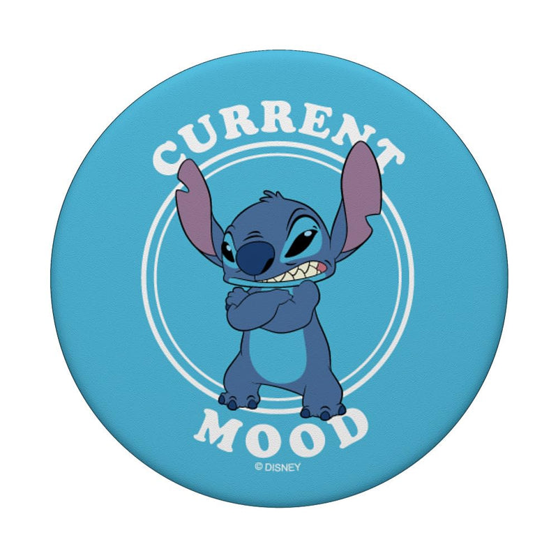 Disney Lilo and Stitch Angry Stitch Current Mood Teal PopSockets Swappable PopGrip