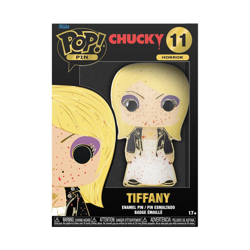 Funko Pop! Large Enamel Pin HORROR: CHUCKY - Tiffany Valentine-Ray - TIFFANY - Chucky Enamel Pins - Cute Collectable Novelty Brooch - for Backpacks & Bags - Gift Idea - Movies Fans