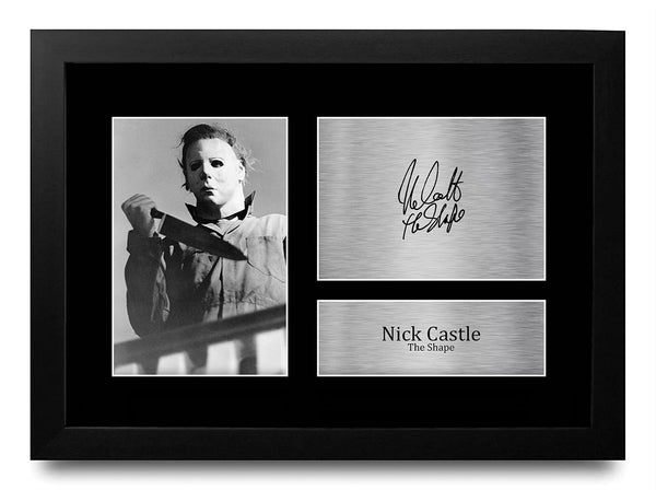 HWC Trading FR A4 Nick Castle Halloween Gifts Printed Signed Autograph Picture for Movie Memorabilia Fans - A4 Framed