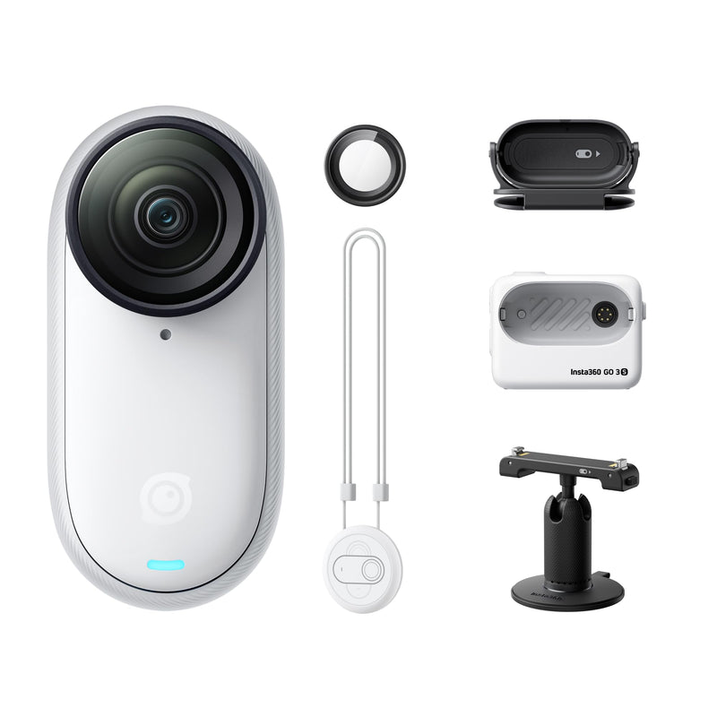 Insta360 GO 3S 128GB - 4K Tiny Portable Vlogging Camera, Hands-Free POVs, Mount Anywhere, Stabilization, 140 Min Battery Life, 10m Waterproof, AI Editing, For Vlog, Travel，Outdoor