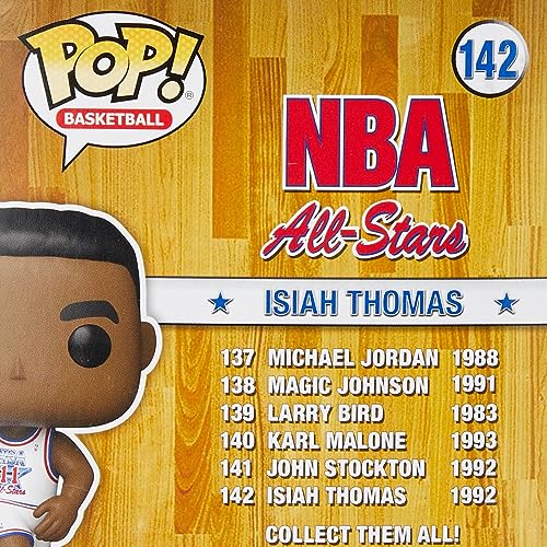 Funko POP! NBA Legends-Isiah Thomas - (White All Star Uni 1992) - Collectable Vinyl Figure - Gift Idea - Official Merchandise - Toys for Kids & Adults - Sports Fans - Model Figure for Collectors