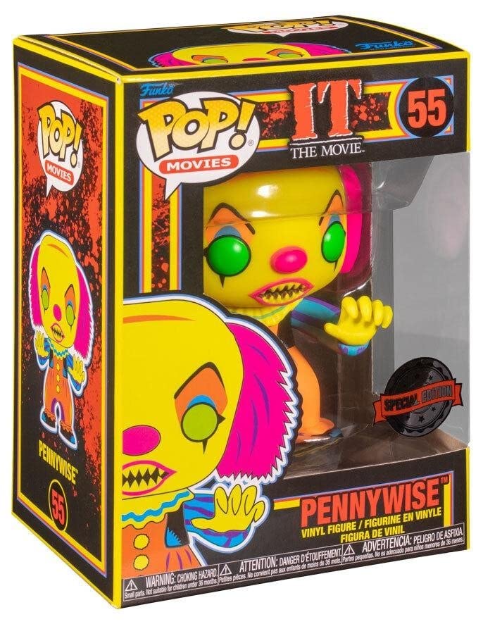 Funko POP! Movie: IT - Pennywise - Blacklight - IT 1990 - Collectable Vinyl Figure - Gift Idea - Official Merchandise - Toys for Kids & Adults - Movies Fans - Model Figure for Collectors and Display