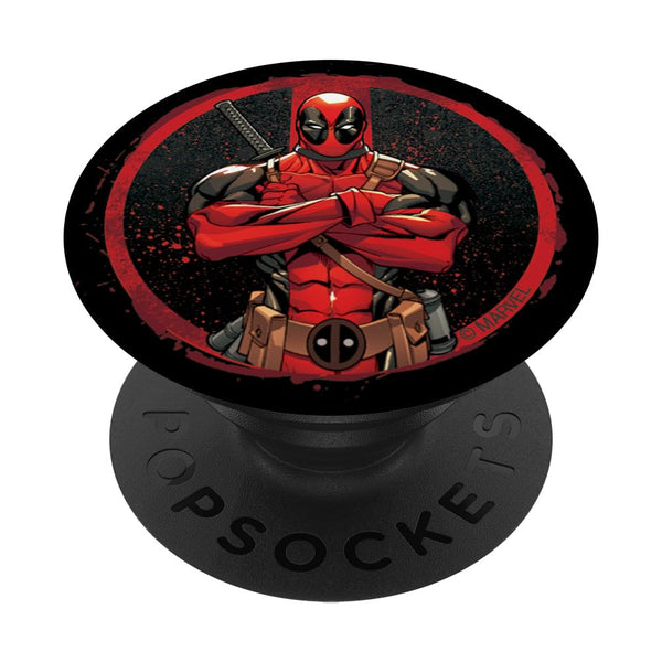 Marvel Deadpool Wade Wilson Icon PopSockets Swappable PopGrip