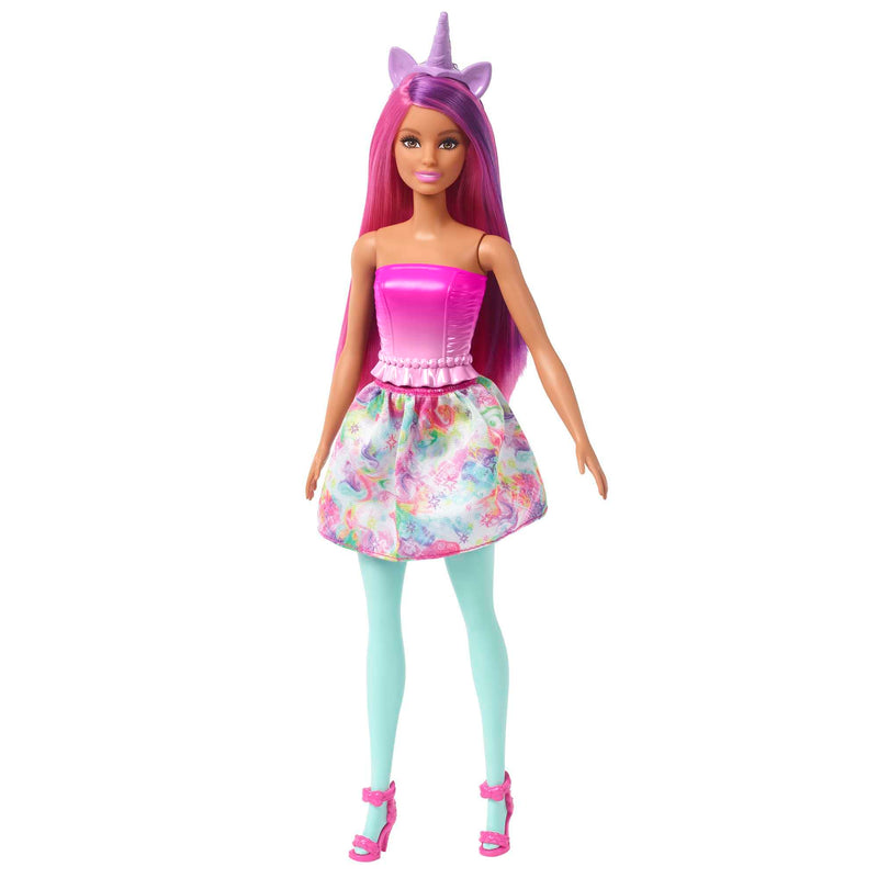 Barbie Doll, Mermaid Toys, Barbie Clothes and Accessories, Fantasy Dress-Up Set, Baby Unicorn and Dragon Pets, HLC28