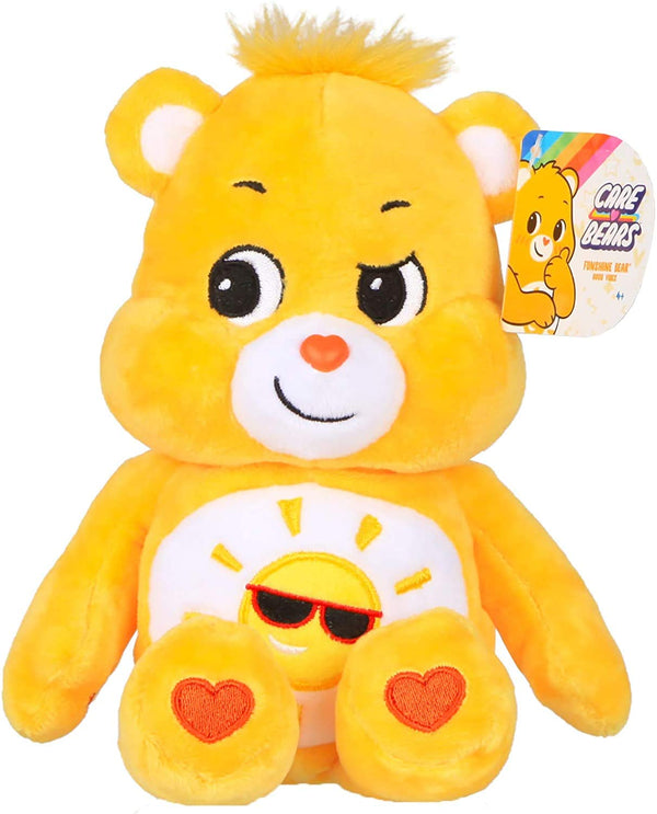 Care Bears | Funshine Bear 22cm Bean Plush | Collectable Cute Plush Toy, Cuddly Toys for Children, Soft Toys for Girls and Boys, Cute Teddies Suitable for Girls and Boys Ages 4+ | Basic Fun 22044