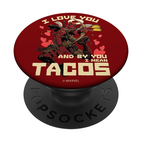 Marvel Deadpool I Love You And By You I Mean Tacos PopSockets Swappable PopGrip