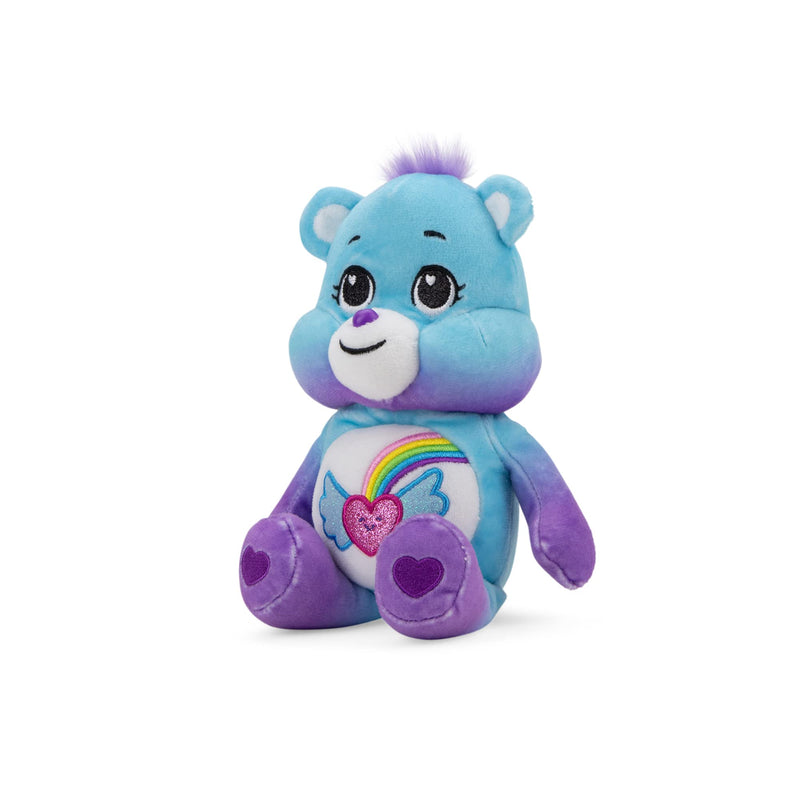 Care Bears | Dream Bright Bear Glitter 22cm Bean Plush | Collectable Cute Plush Toy, Cuddly Toys for Children, Soft Toys for Girls Boys, Cute Teddies Suitable for Girls Boys Ages 4+ | Basic Fun 22488