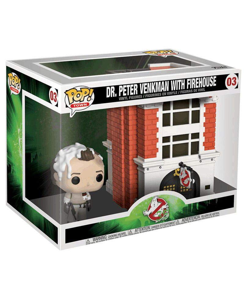 Funko POP! Town: Ghostbusters-Dr. Peter Venkman With House - Collectable Vinyl Figure - Gift Idea - Official Merchandise - Toys for Kids & Adults - Movies Fans - Model Figure for Collectors