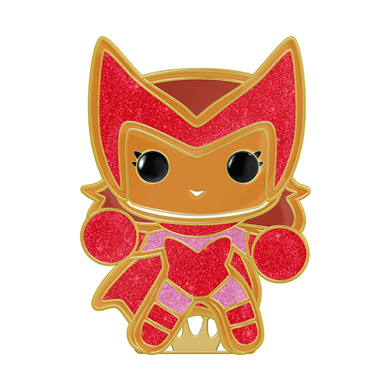 Loungefly POP! Large Enamel Pin MARVEL: GINGERBREAD - Scarlet Witch - SCARLETT - Marvel Comics Enamel Pins - Cute Collectable Novelty Brooch - for Backpacks & Bags - Gift Idea