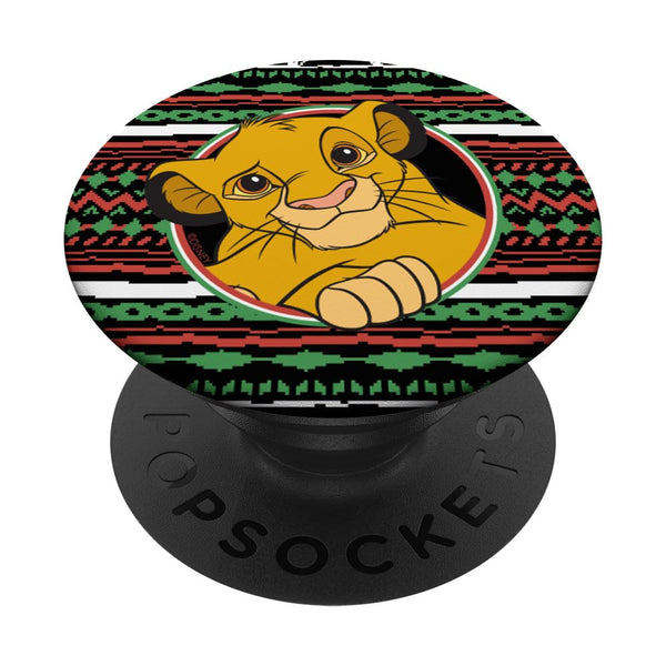 Disney The Lion King Simba Ugly Christmas Sweater Holiday PopSockets Swappable PopGrip