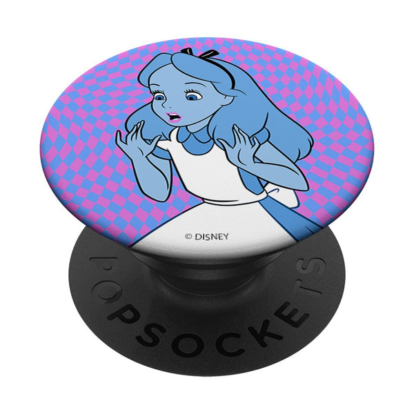 Disney Alice In Wonderland Alice Checkerboard Neon PopSockets Swappable PopGrip