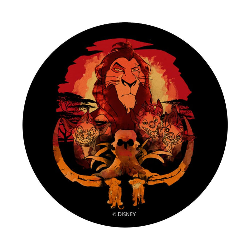 Disney The Lion King Scar Simba Nala Hyenas Sunset PopSockets Swappable PopGrip