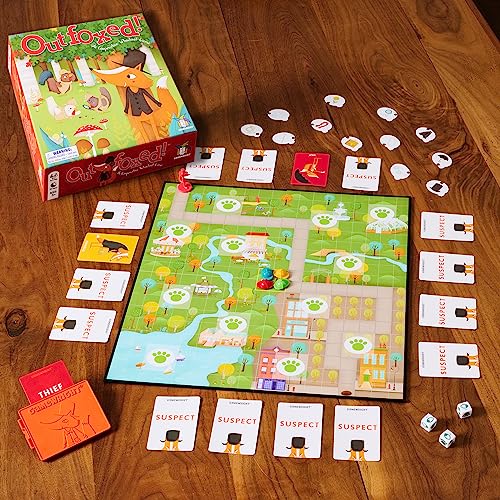 Gamewright | Outfoxed! Game | Board Game | Ages 5+ | 2-4 Players | 20 Minutes Playing Time