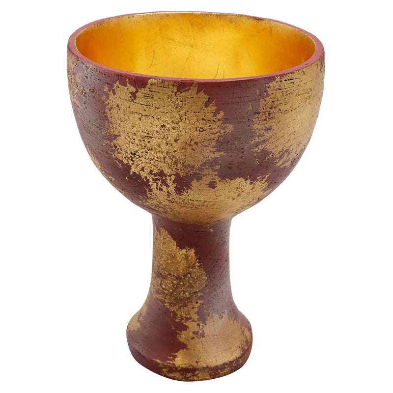 SINSEN Indiana Jones Holy Grail Cup Golden Chalice 1:1 Resin Replica Movie Halloween Cosplay Prop Sculpture Decor Merchandise 5.5 Inches (B)