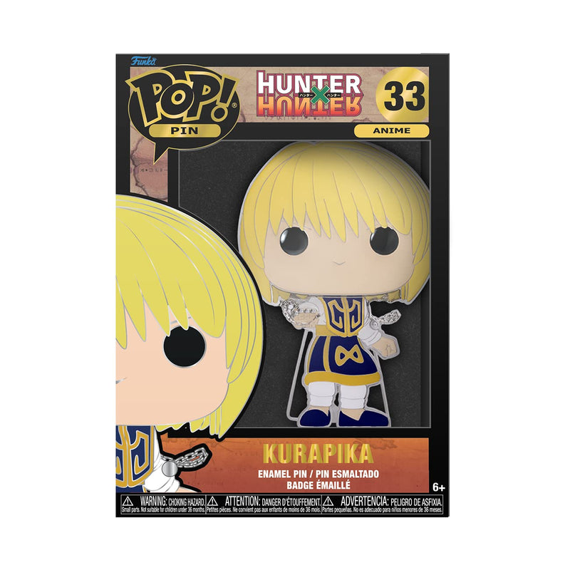 Loungefly POP! Large Enamel Pin HUNTERxHUNTER: Kurapika - Hunter X Hunter (HXH) Enamel Pins - Cute Collectable Novelty Brooch - for Backpacks & Bags - Gift Idea - Official Merchandise