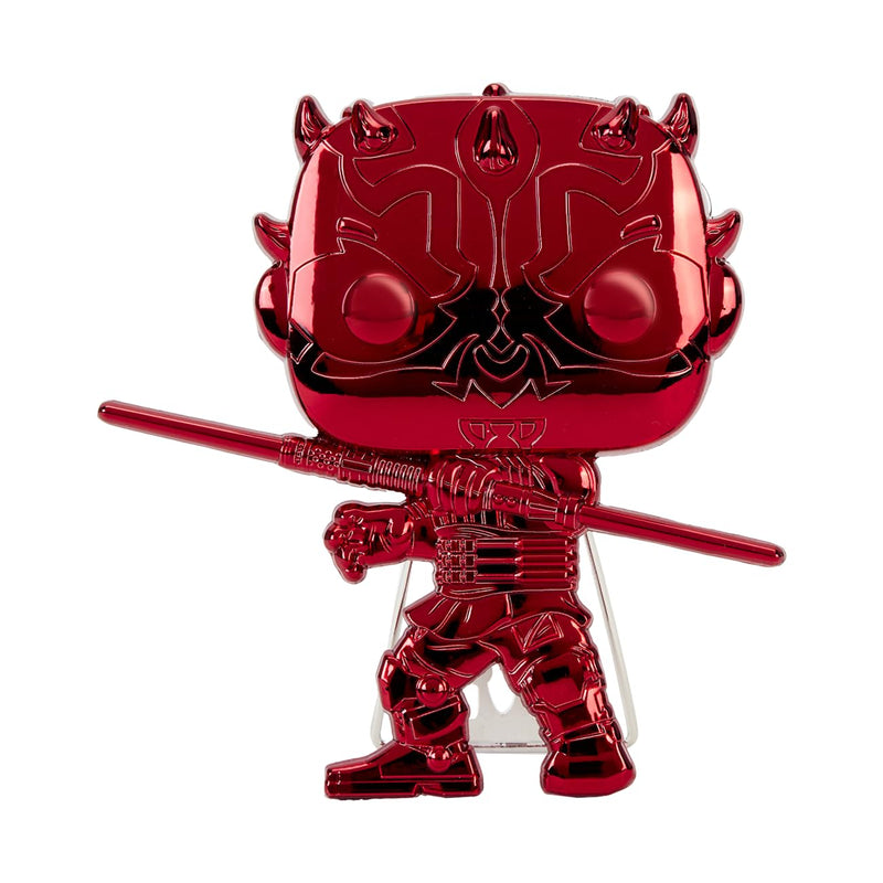 Funko Large Pop! Enamel Pin - Star Wars: Darth Maul Enamel Pins - Cute Collectable Novelty Brooch - for Backpacks & Bags - Gift Idea - Official Merchandise - Star Wars Fans