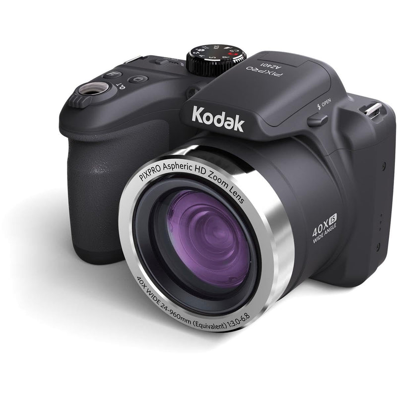 Kodak PIXPRO Astro Zoom AZ401-BK 16MP Digital Camera with 40X Optical Zoom and 3" LCD (Black)