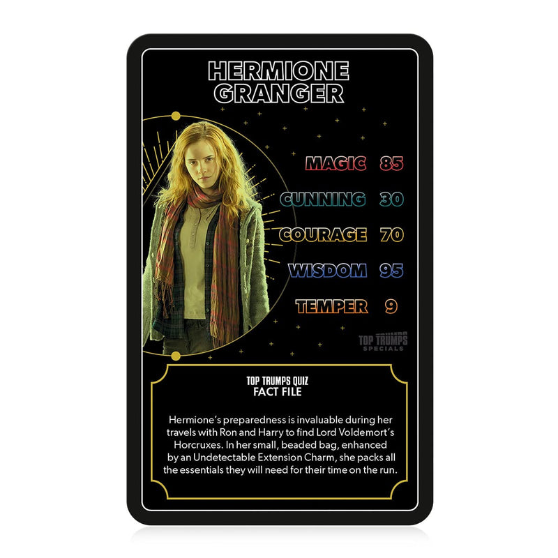 Top Trumps Harry Potter Heroes of Hogwarts Specials Card Game, play with Harry, Ron, Hermione, Dumbledore, McGonagall, Snape and Slughorn, educational gifts and Toys for Boys and Girls Aged 6 plus