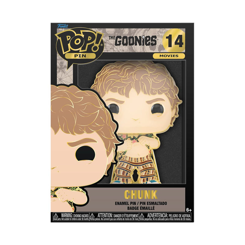 Funko Pop! Large Enamel Pin GOONIES: CHUNK - Mikey - the Goonies Enamel Pins - Cute Collectable Novelty Brooch - for Backpacks & Bags - Gift Idea - Official Merchandise - Movies Fans