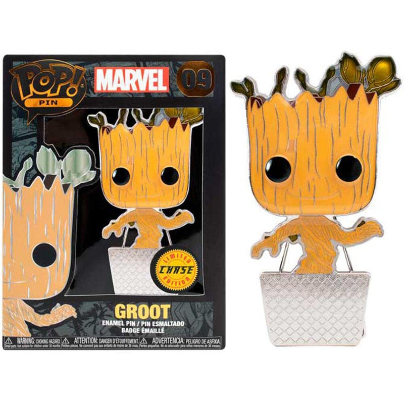 Funko Enamel Pin: Baby Groot - 1/6 Odds for Rare Chase Variant - Guardians Of the Galaxy Enamel Pins - Cute Collectable Novelty Brooch - for Backpacks & Bags - Gift Idea - Official Merchandise