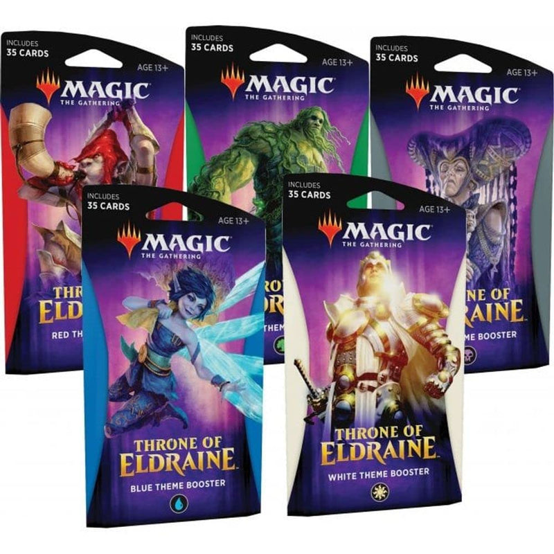 Magic The Gathering MTG-ELD-TBD-EN Throne of Eldraine Theme Boosters-Set of 5