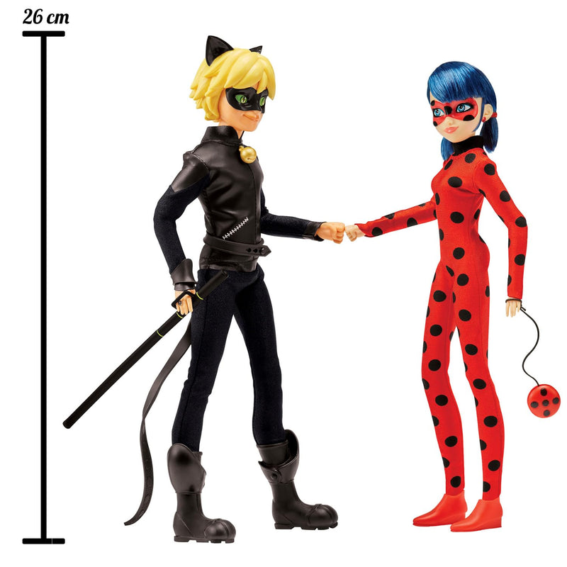 Bandai - Miraculous Ladybug - Miraculous Ladybug Cat Fashion Dolls 2 Pack