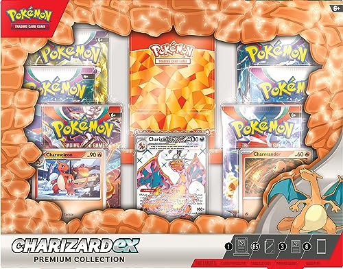 Pokémon TCG: Charizard ex Premium Collection (1 etched foil promo card, 2 foil cards and 6 Pokémon TCG booster packs)