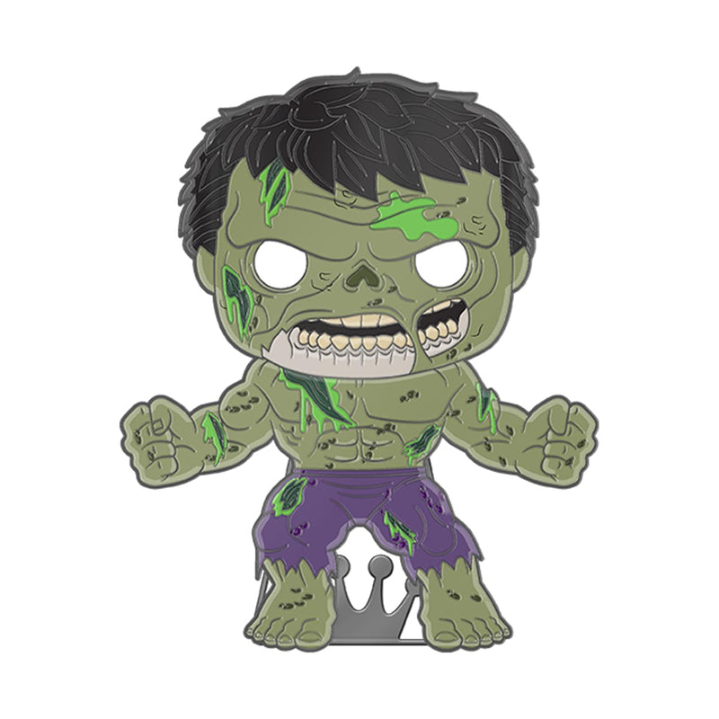 Funko Pop! Large Enamel Pin MARVEL: Zombie Hulk - Hulk - Marvel Zombies Enamel Pins - Cute Collectable Novelty Brooch - for Backpacks & Bags - Gift Idea - Official Merchandise