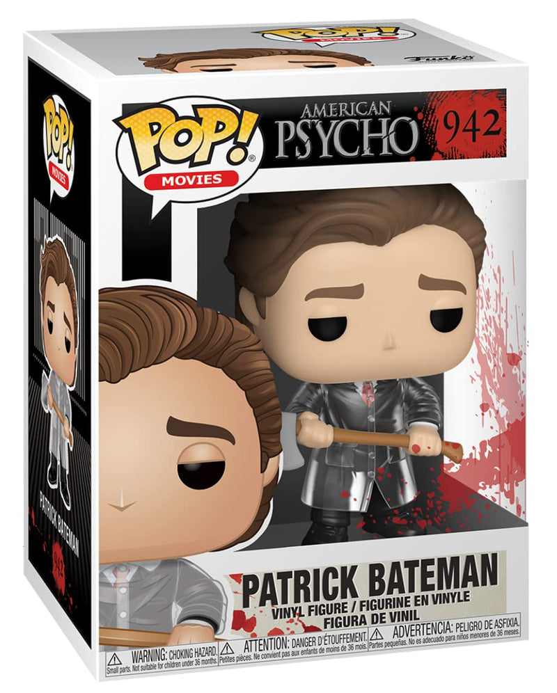 POP Horror: American Psycho - Patrick Bateman Funko Pop! Vinyl Figure (Bundled with Compatible Pop Box Protector Case), Orange, 3.75 inches