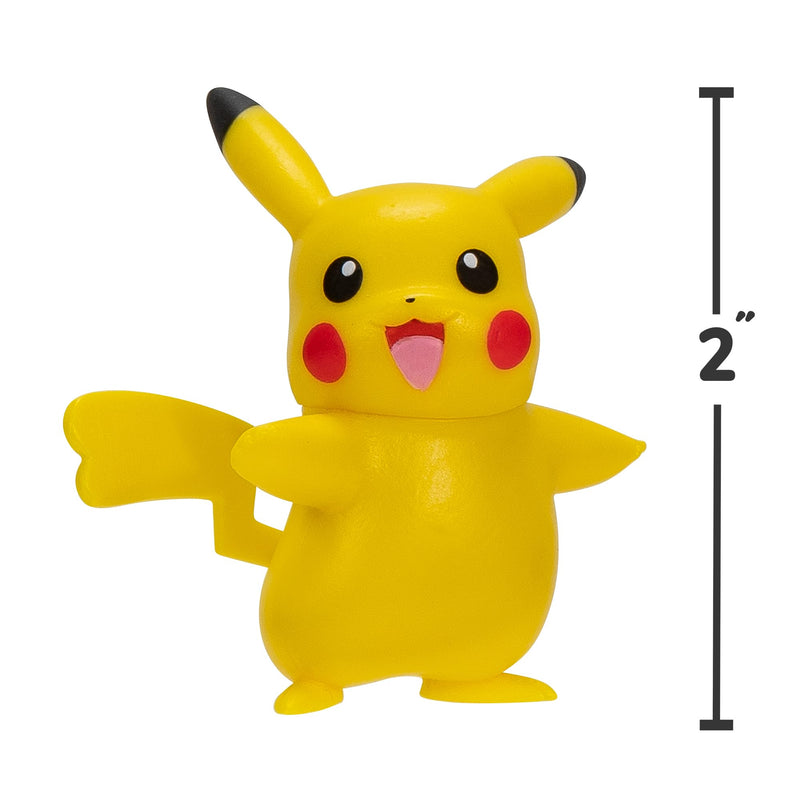 Pokémon Battle Figure First Partner 2 Pack - 2-Inch Charmander and Pikachu Battle Figures with Authentic Details