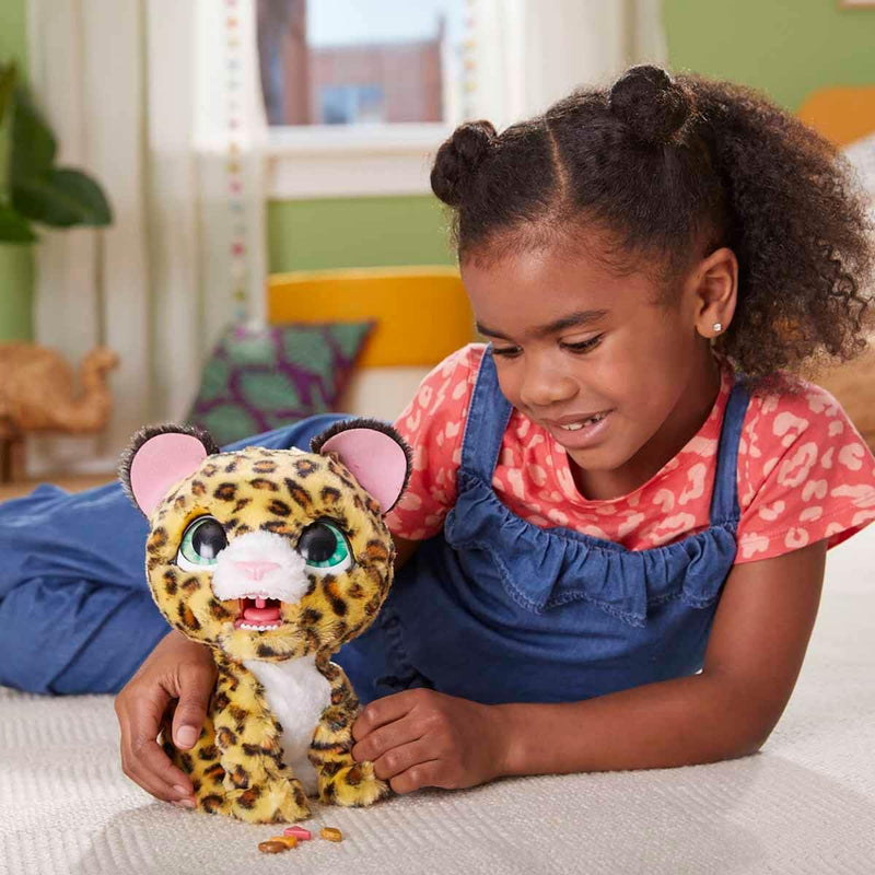 FurReal friends Lil’ Wilds Lolly the Leopard Animatronic Toy: Electronic Plush Pet, 40+ Sounds and Reactions; Ages 4 and Up, Multicolor (F4394)